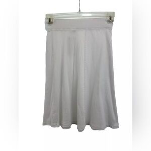 NWT Lil Legs White Ribbed Skirt Girls 12 Year Elastic Waistband A-line Cotton